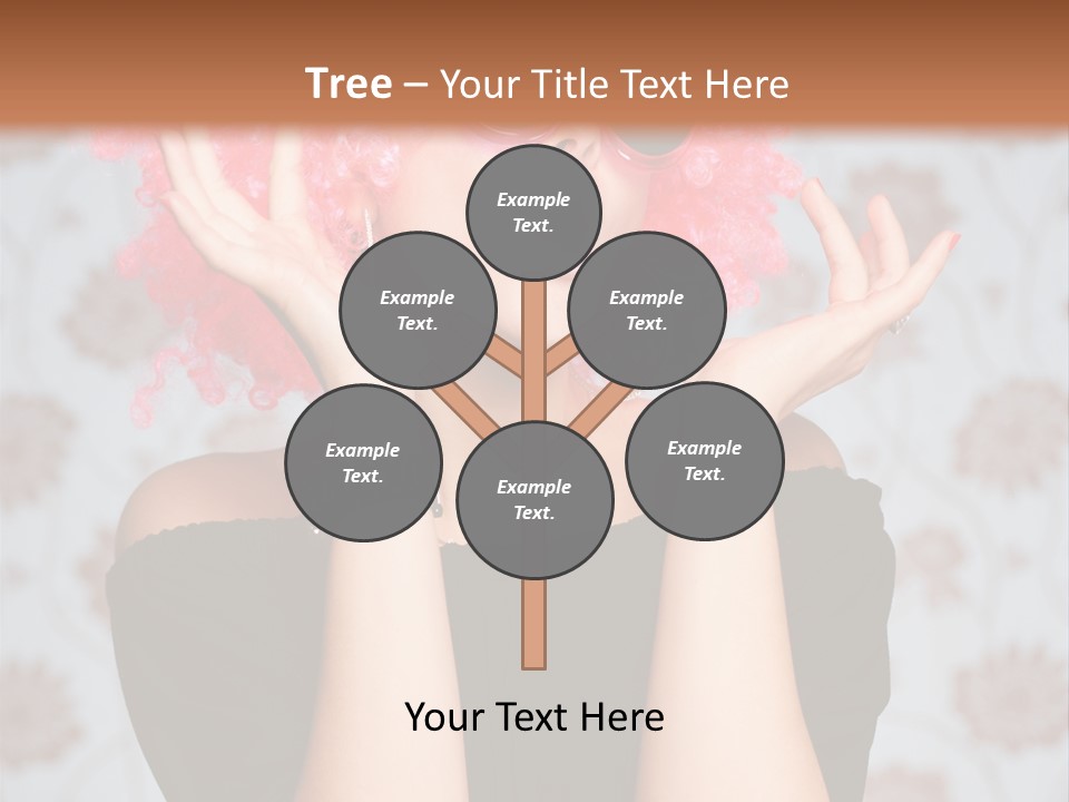 Happy Joy Wig PowerPoint Template