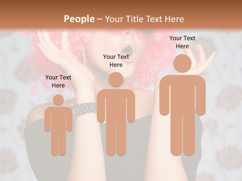 Happy Joy Wig PowerPoint Template