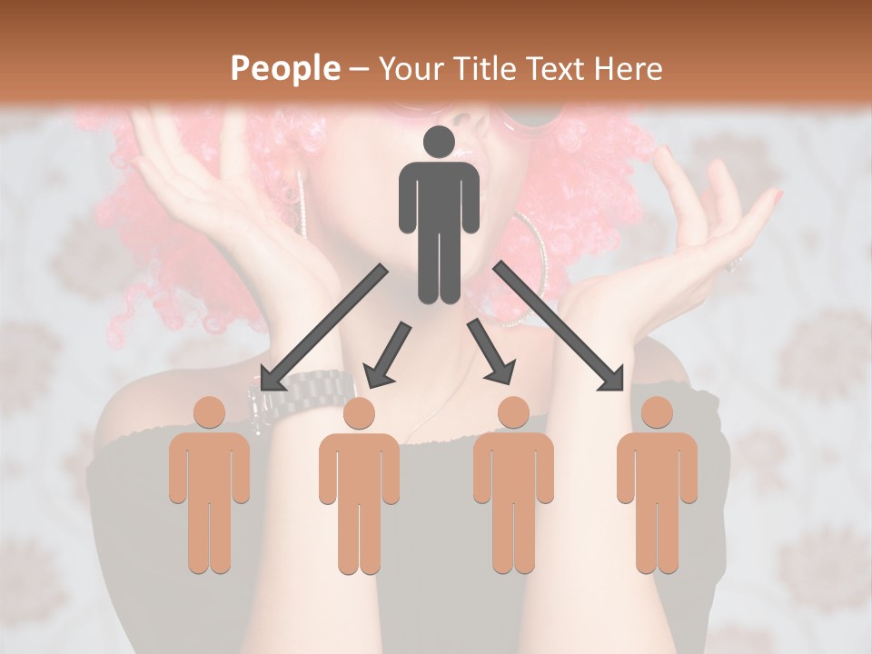 Happy Joy Wig PowerPoint Template