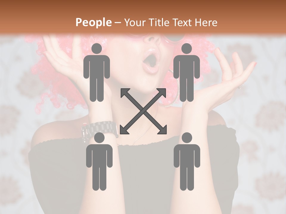 Happy Joy Wig PowerPoint Template