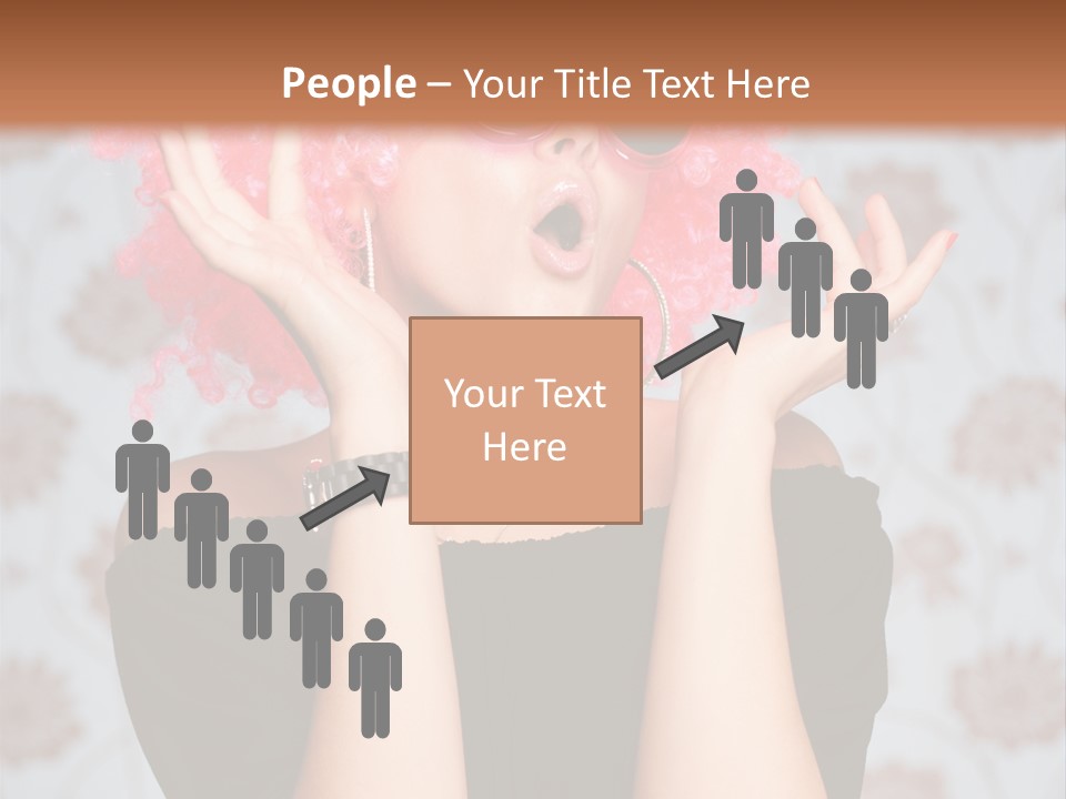 Happy Joy Wig PowerPoint Template