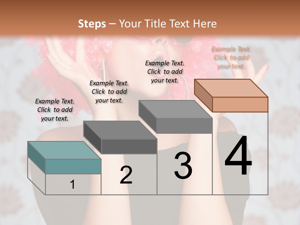 Happy Joy Wig PowerPoint Template