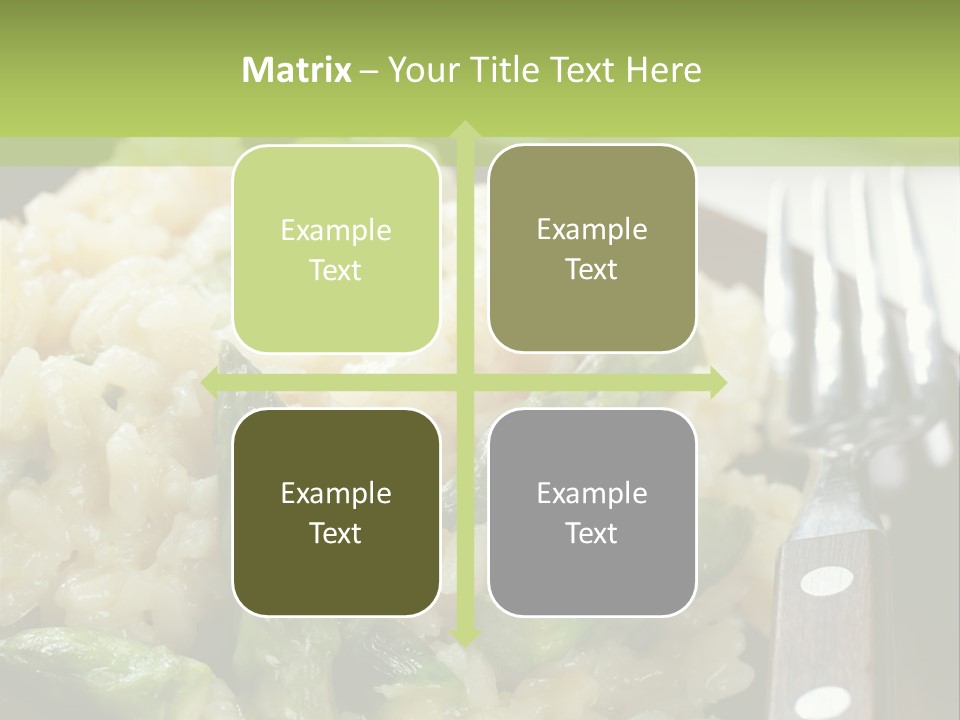 Vegetable Arborio Lunch PowerPoint Template