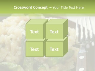 Vegetable Arborio Lunch PowerPoint Template