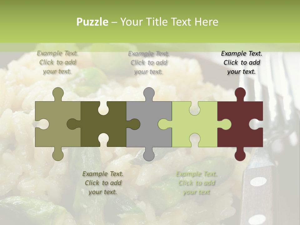 Vegetable Arborio Lunch PowerPoint Template