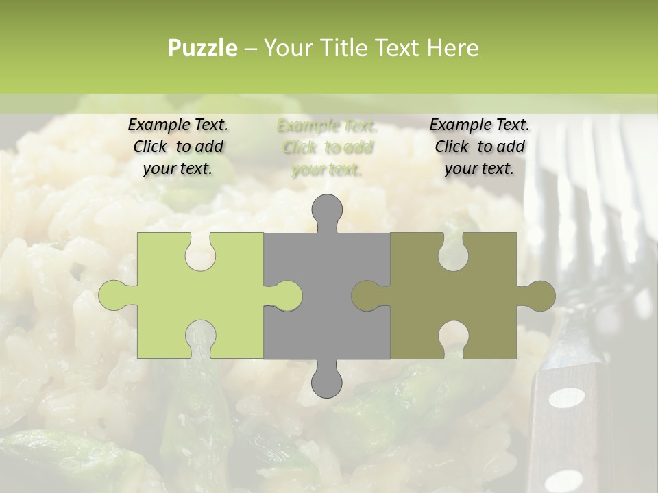 Vegetable Arborio Lunch PowerPoint Template