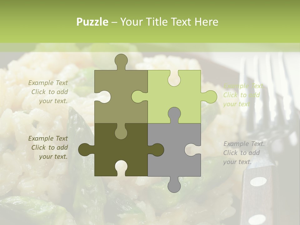 Vegetable Arborio Lunch PowerPoint Template