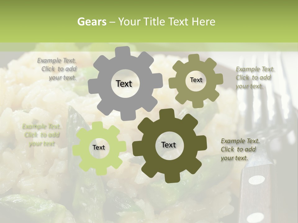 Vegetable Arborio Lunch PowerPoint Template