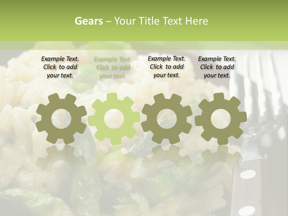 Vegetable Arborio Lunch PowerPoint Template