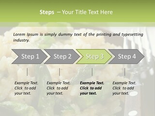 Vegetable Arborio Lunch PowerPoint Template