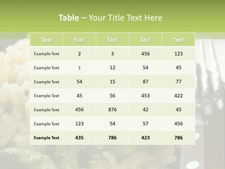 Vegetable Arborio Lunch PowerPoint Template