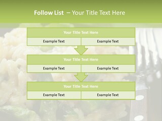 Vegetable Arborio Lunch PowerPoint Template