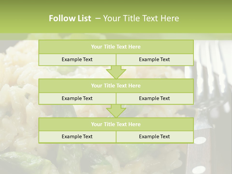 Vegetable Arborio Lunch PowerPoint Template
