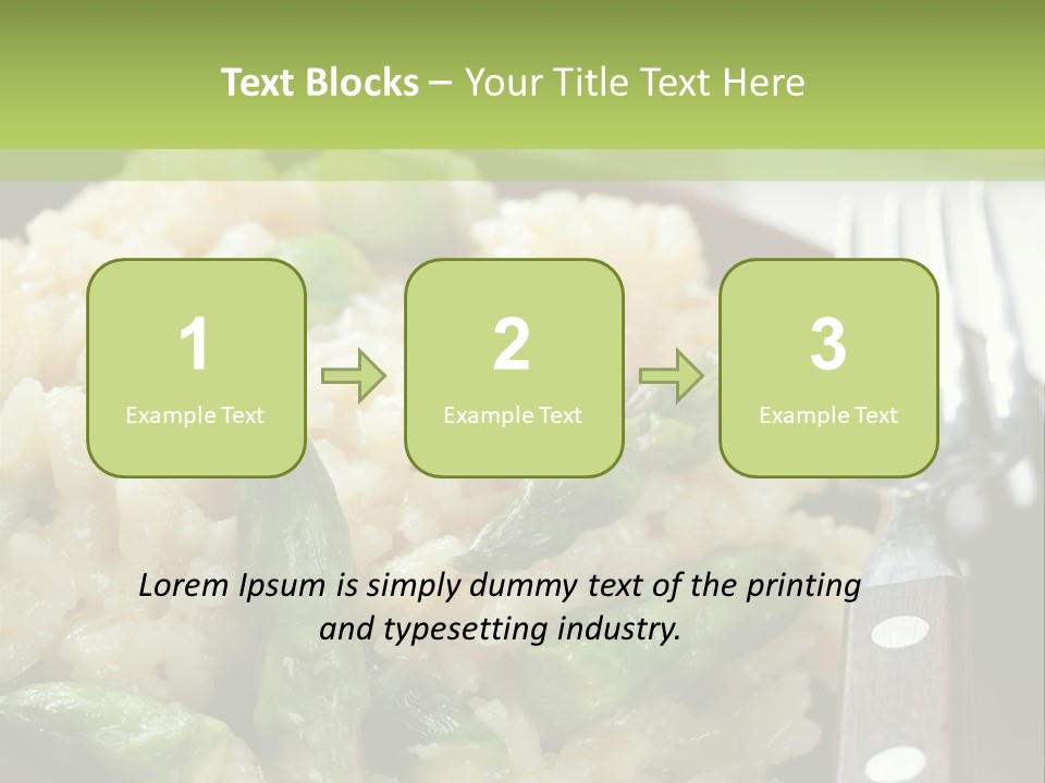 Vegetable Arborio Lunch PowerPoint Template