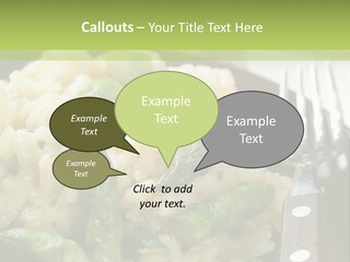 Vegetable Arborio Lunch PowerPoint Template