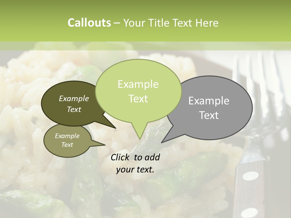 Vegetable Arborio Lunch PowerPoint Template