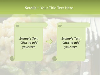 Vegetable Arborio Lunch PowerPoint Template