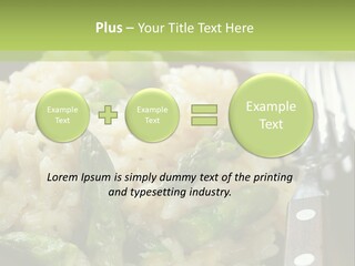 Vegetable Arborio Lunch PowerPoint Template