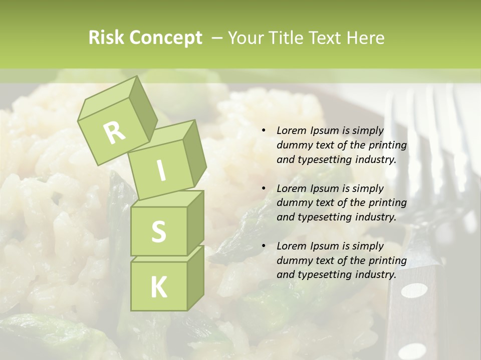 Vegetable Arborio Lunch PowerPoint Template