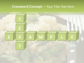 Vegetable Arborio Lunch PowerPoint Template