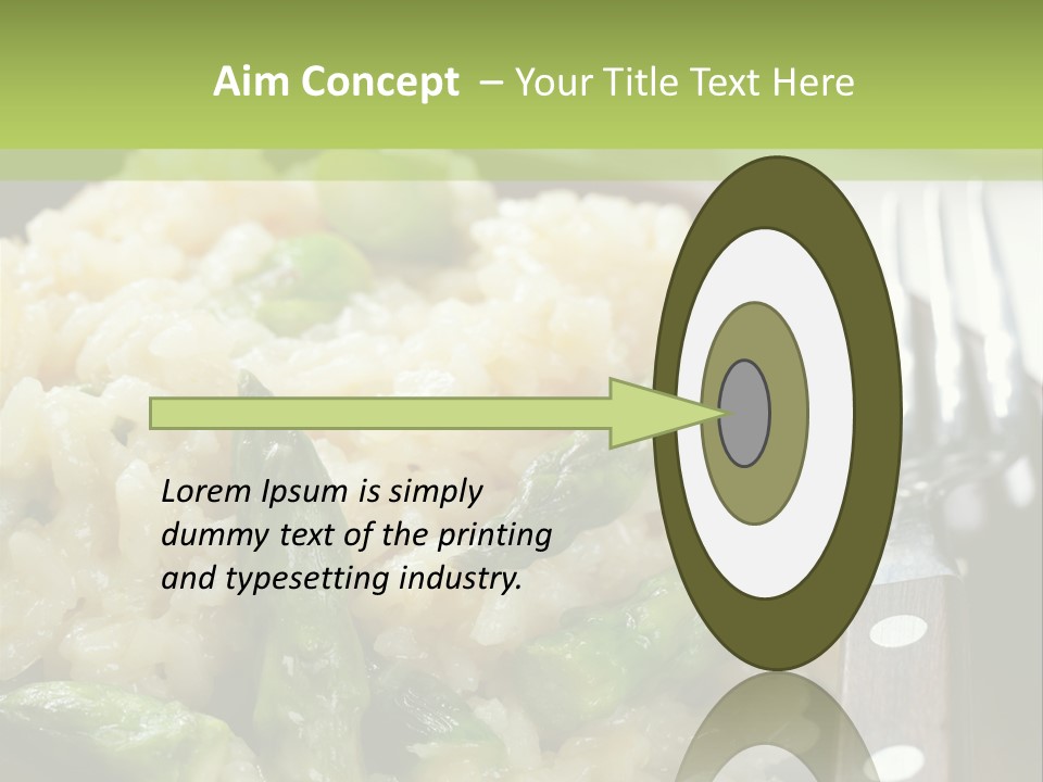 Vegetable Arborio Lunch PowerPoint Template