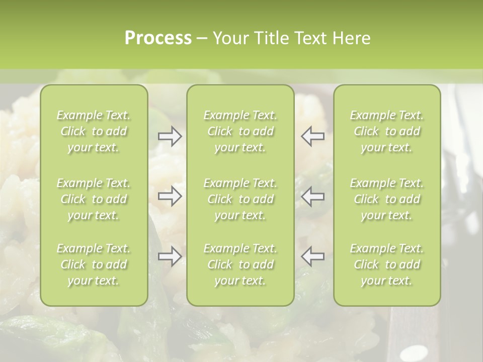 Vegetable Arborio Lunch PowerPoint Template