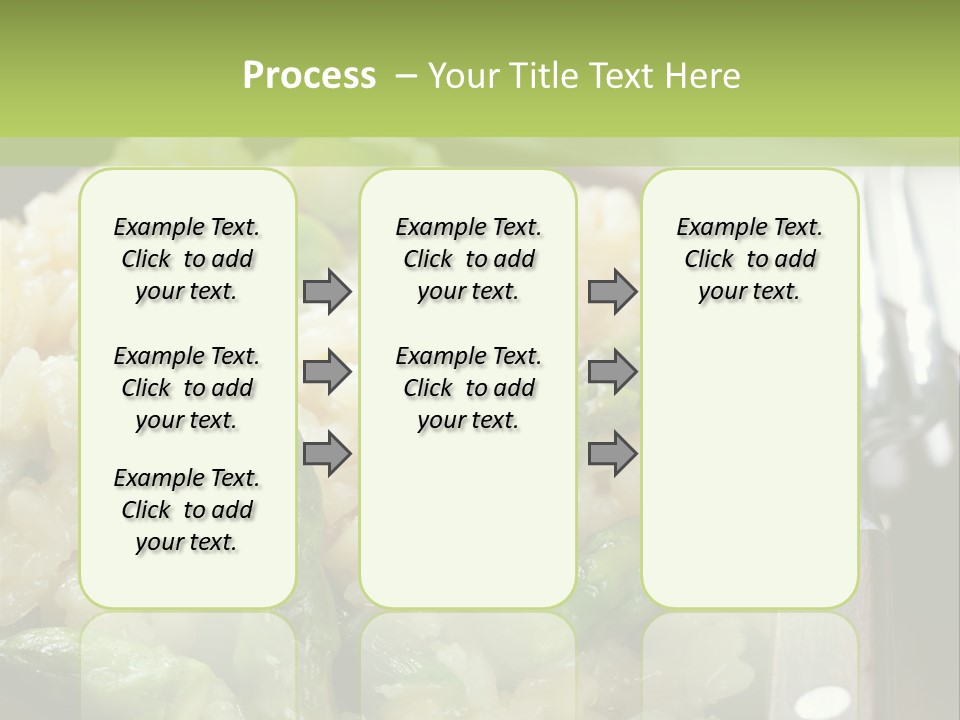 Vegetable Arborio Lunch PowerPoint Template