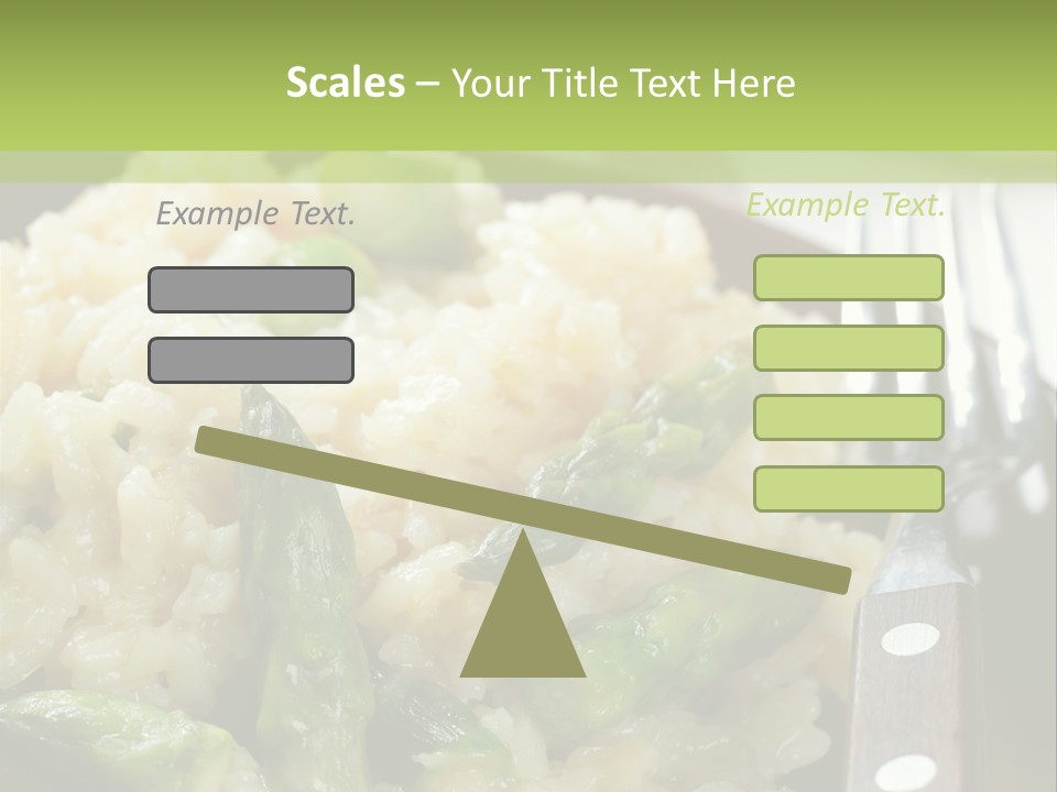 Vegetable Arborio Lunch PowerPoint Template