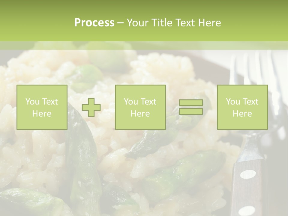 Vegetable Arborio Lunch PowerPoint Template