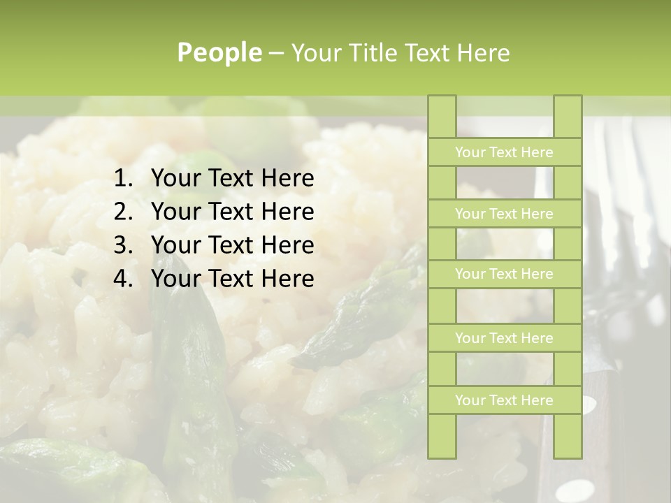 Vegetable Arborio Lunch PowerPoint Template