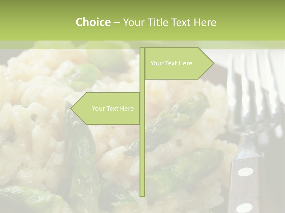 Vegetable Arborio Lunch PowerPoint Template