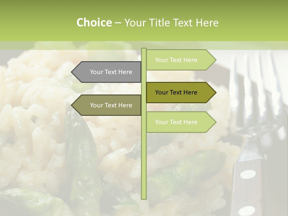 Vegetable Arborio Lunch PowerPoint Template