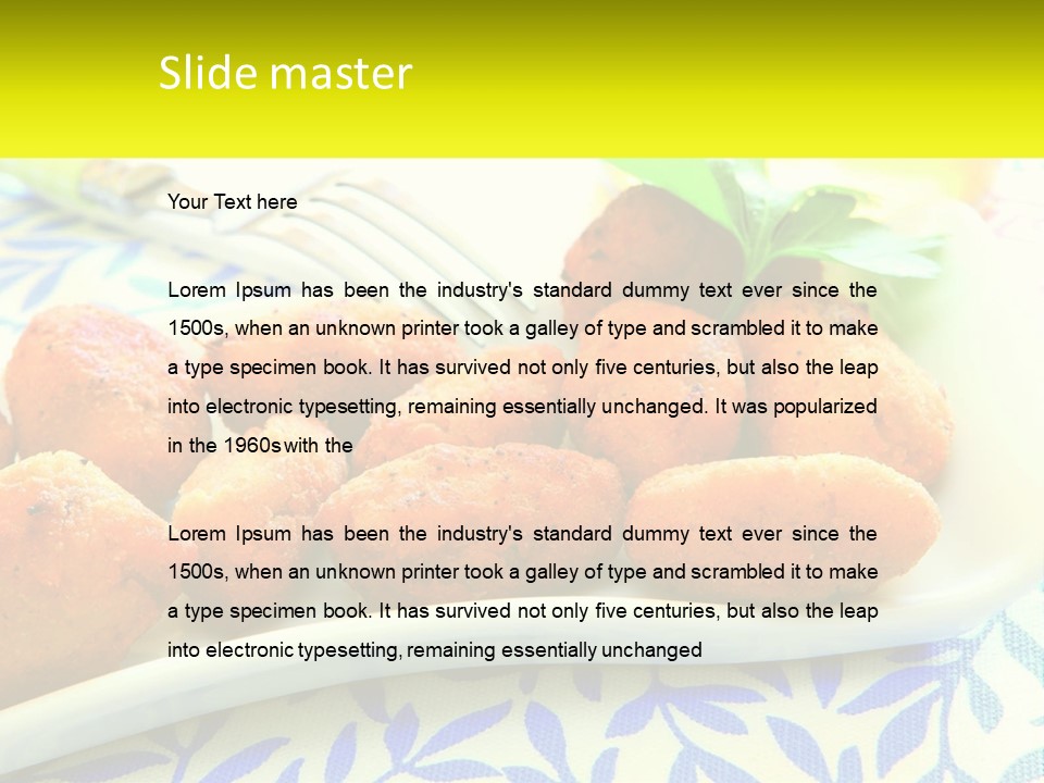 Cuisine Natural Spanish PowerPoint Template