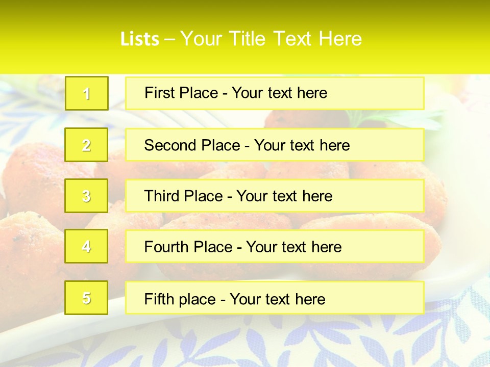 Cuisine Natural Spanish PowerPoint Template