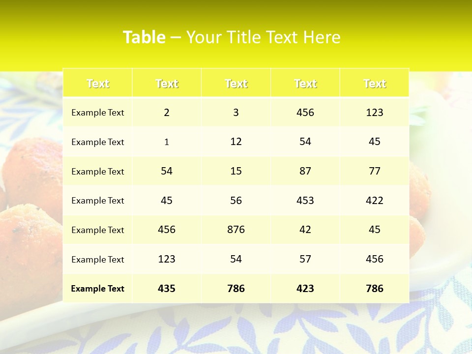 Cuisine Natural Spanish PowerPoint Template