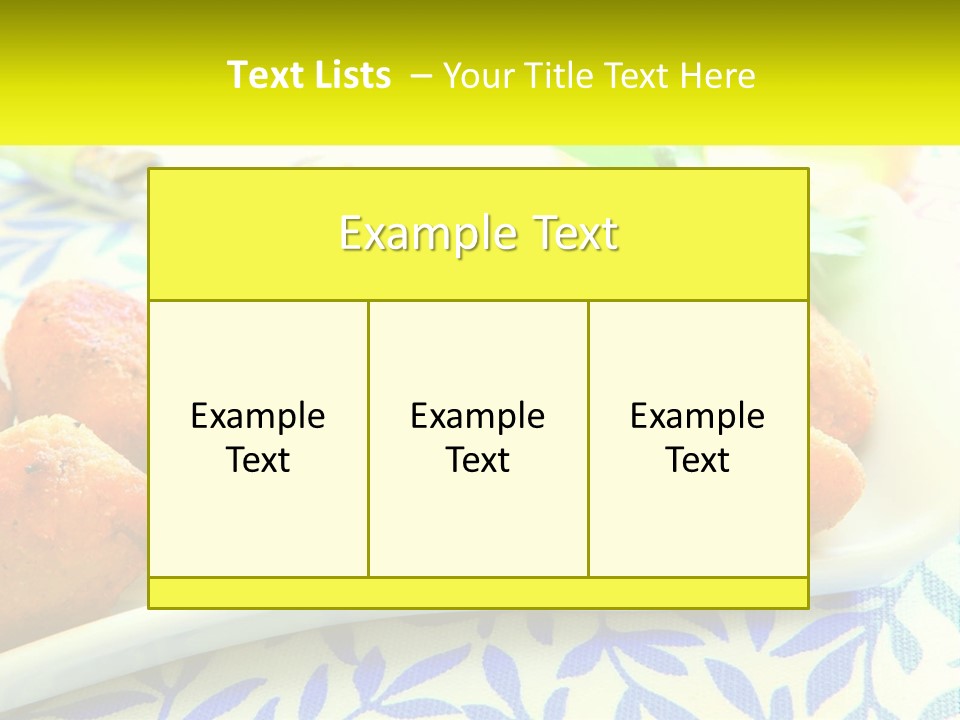 Cuisine Natural Spanish PowerPoint Template
