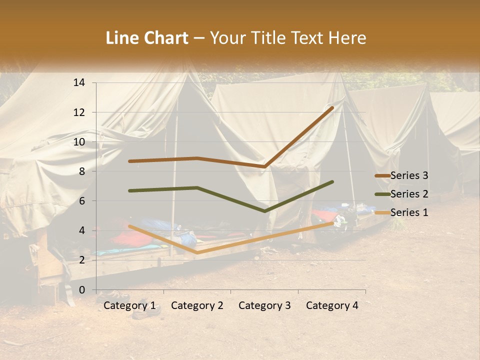 Campground Several Tent PowerPoint Template