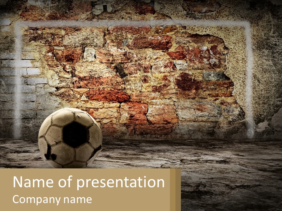 Open Goal Worn PowerPoint Template