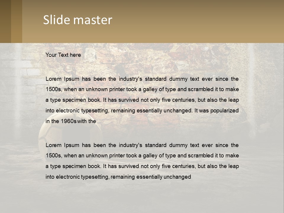 Open Goal Worn PowerPoint Template