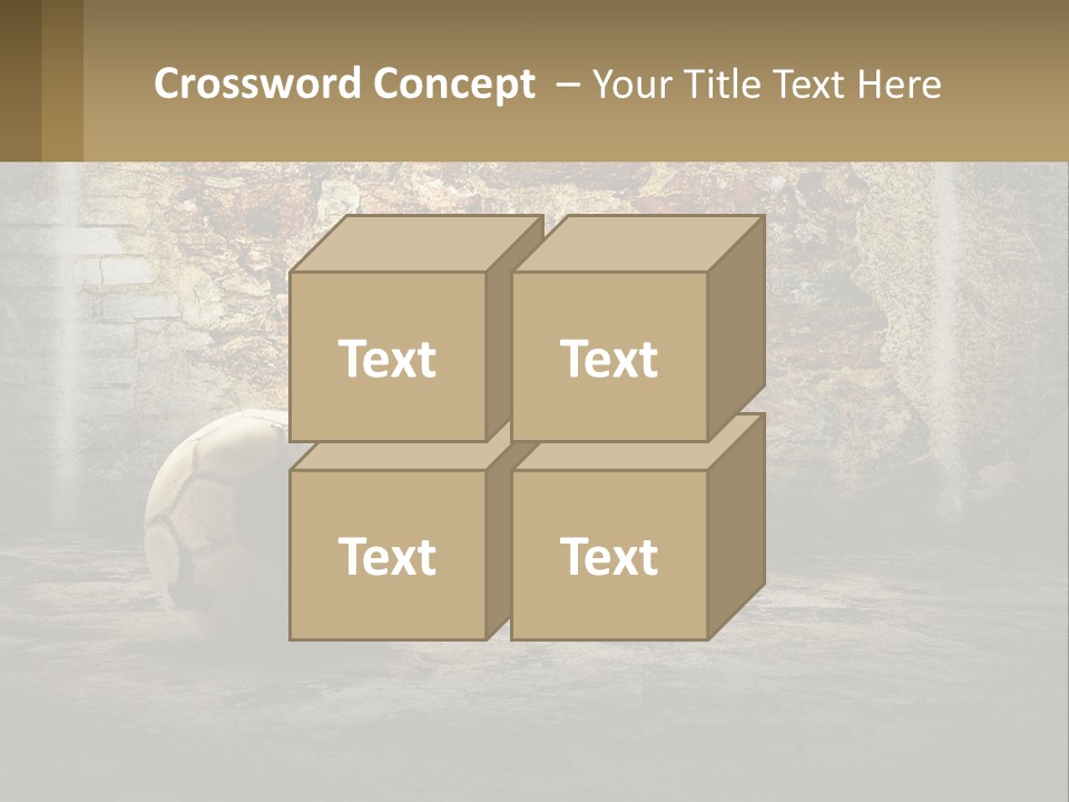 Open Goal Worn PowerPoint Template