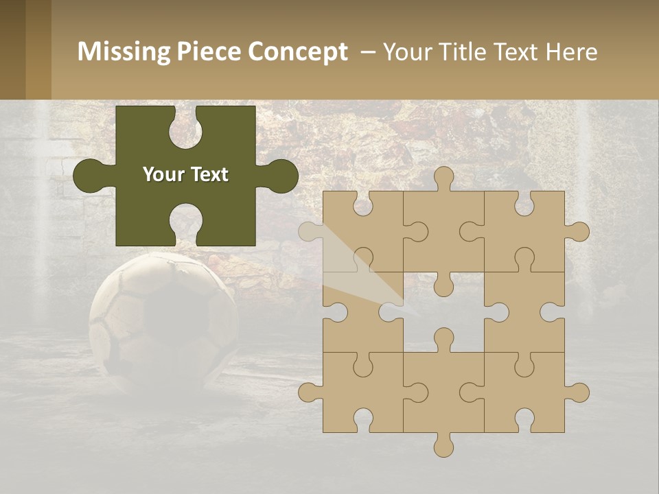 Open Goal Worn PowerPoint Template