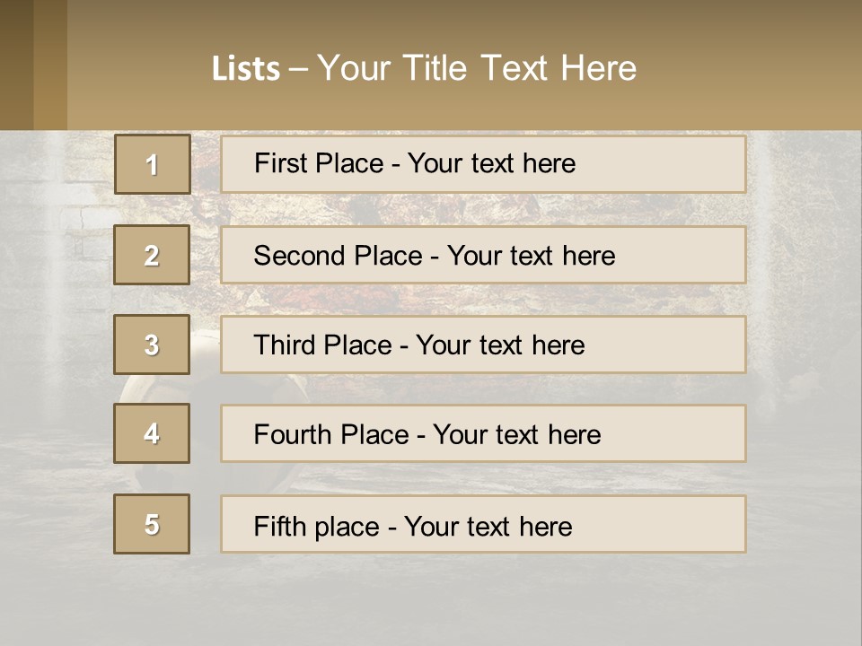 Open Goal Worn PowerPoint Template