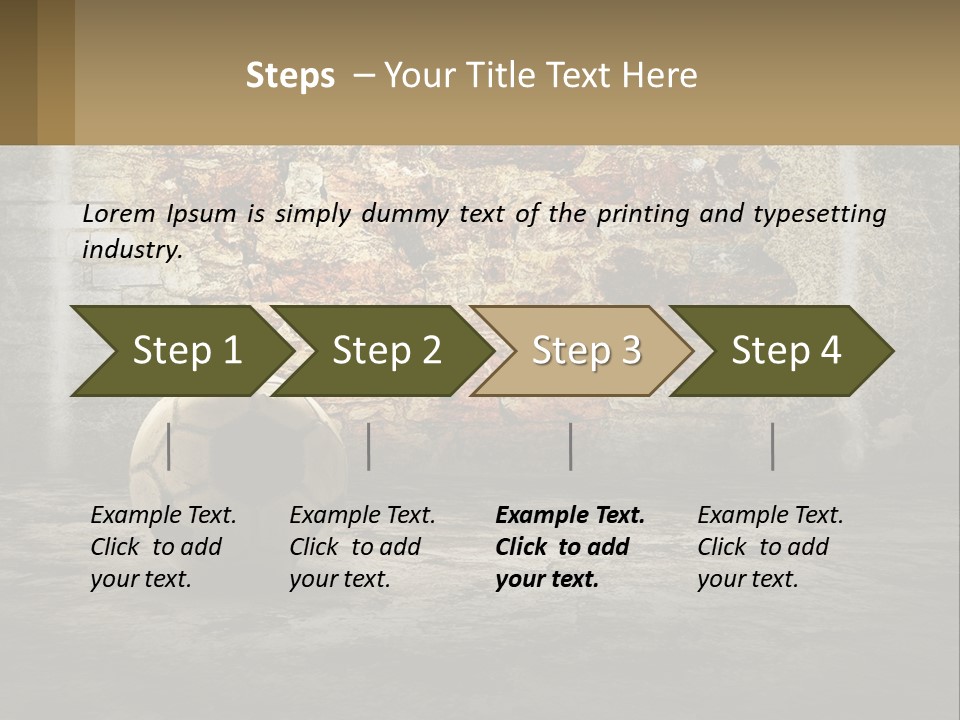 Open Goal Worn PowerPoint Template