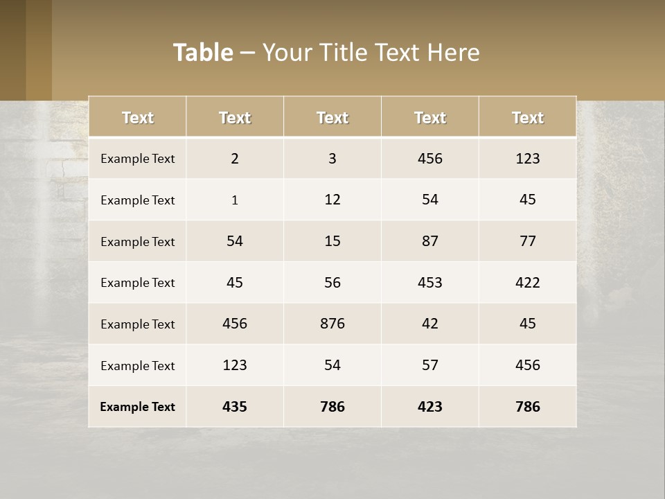 Open Goal Worn PowerPoint Template
