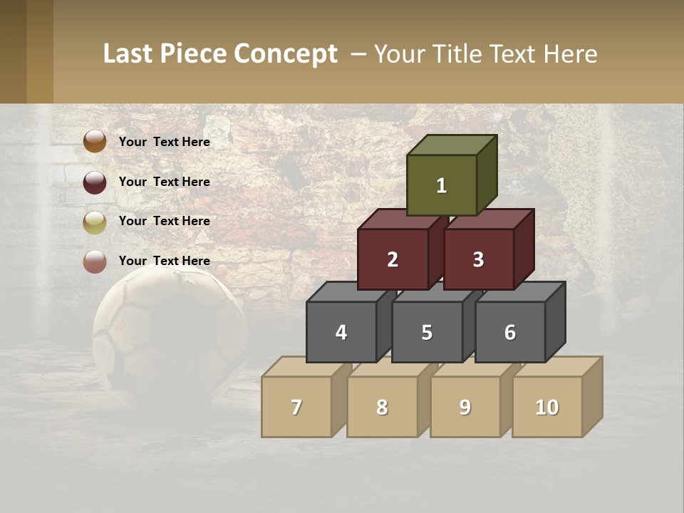 Open Goal Worn PowerPoint Template