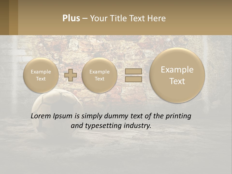 Open Goal Worn PowerPoint Template