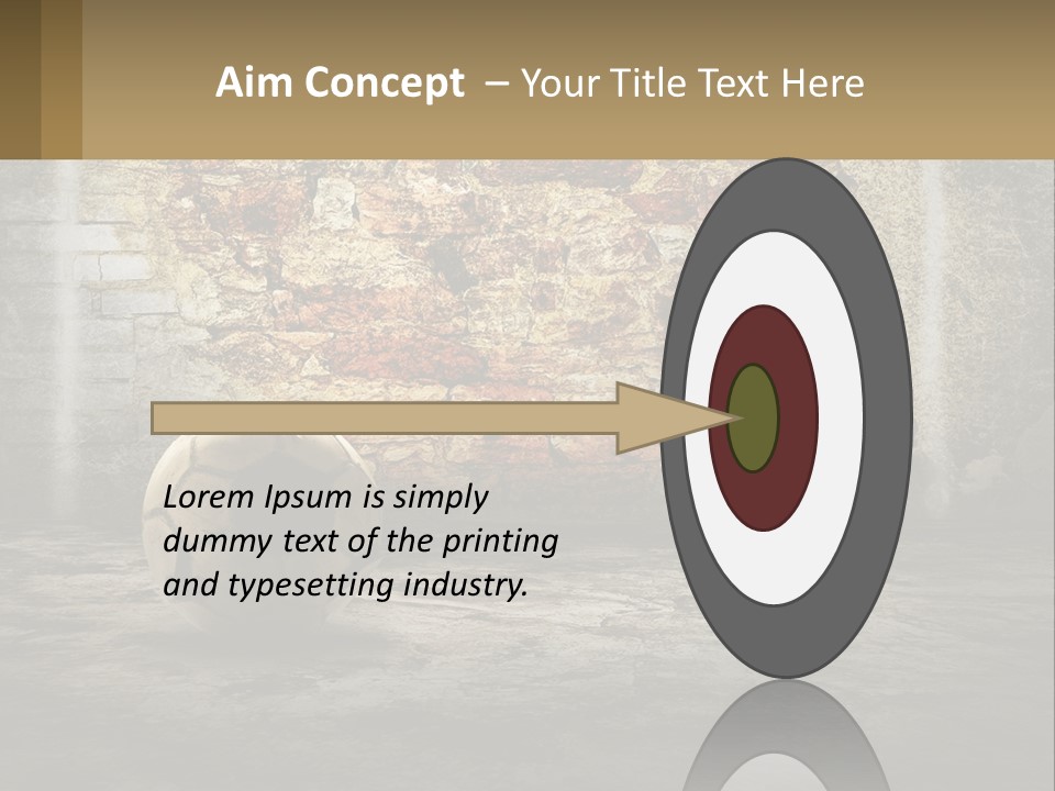 Open Goal Worn PowerPoint Template