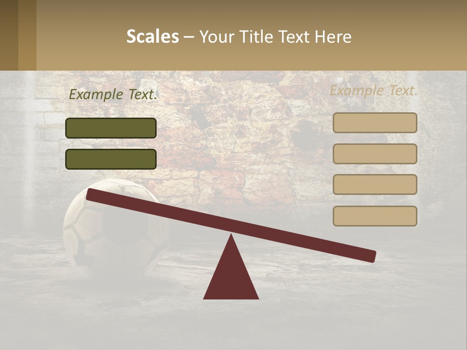 Open Goal Worn PowerPoint Template