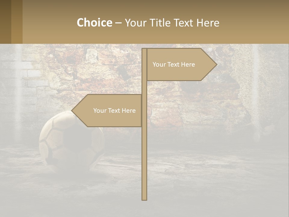 Open Goal Worn PowerPoint Template