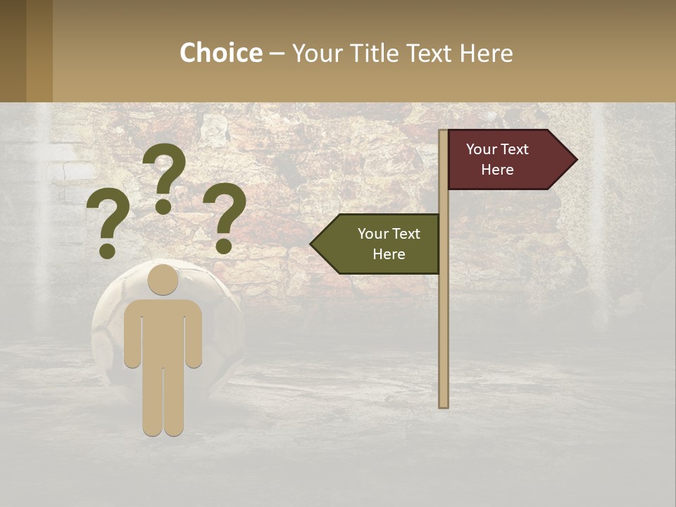 Open Goal Worn PowerPoint Template